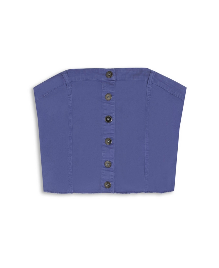 Blusa Top Color Twill Power Azul Jeans