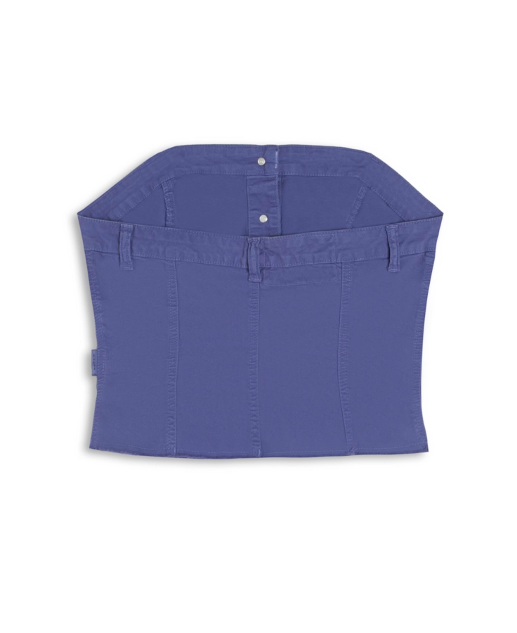 Blusa Top Color Twill Power Azul Jeans