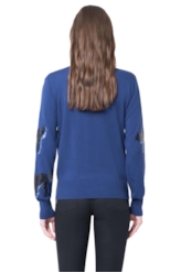 Blusa Tricot Bad Cat Sequins Marinho