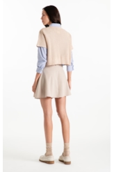 Blusa Tricot Blusa Knit Texture Areia