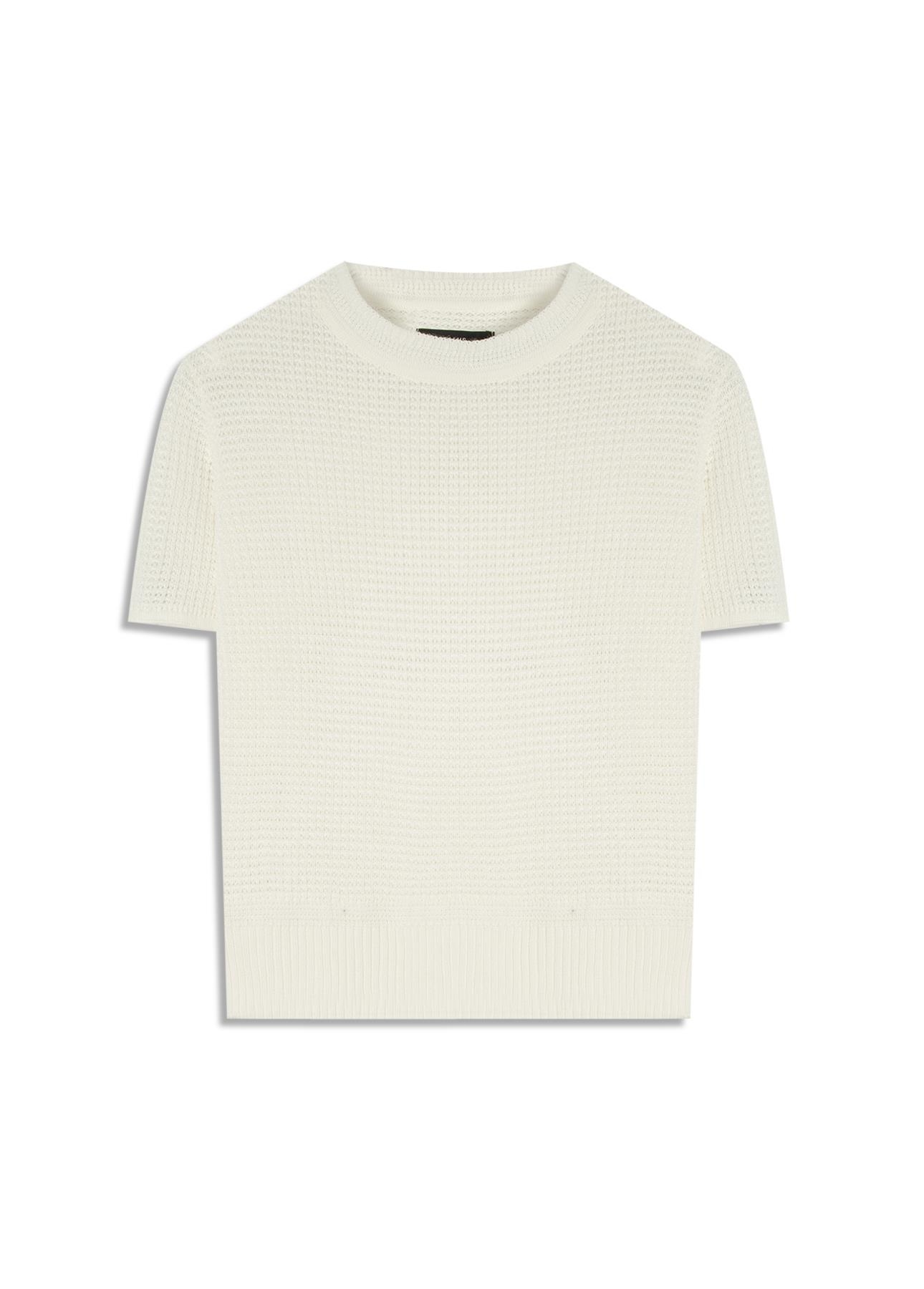 Blusa Tricot Blusa Knit Texture Off White