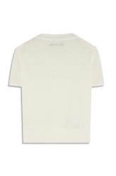 Blusa Tricot Blusa Knit Texture Off White