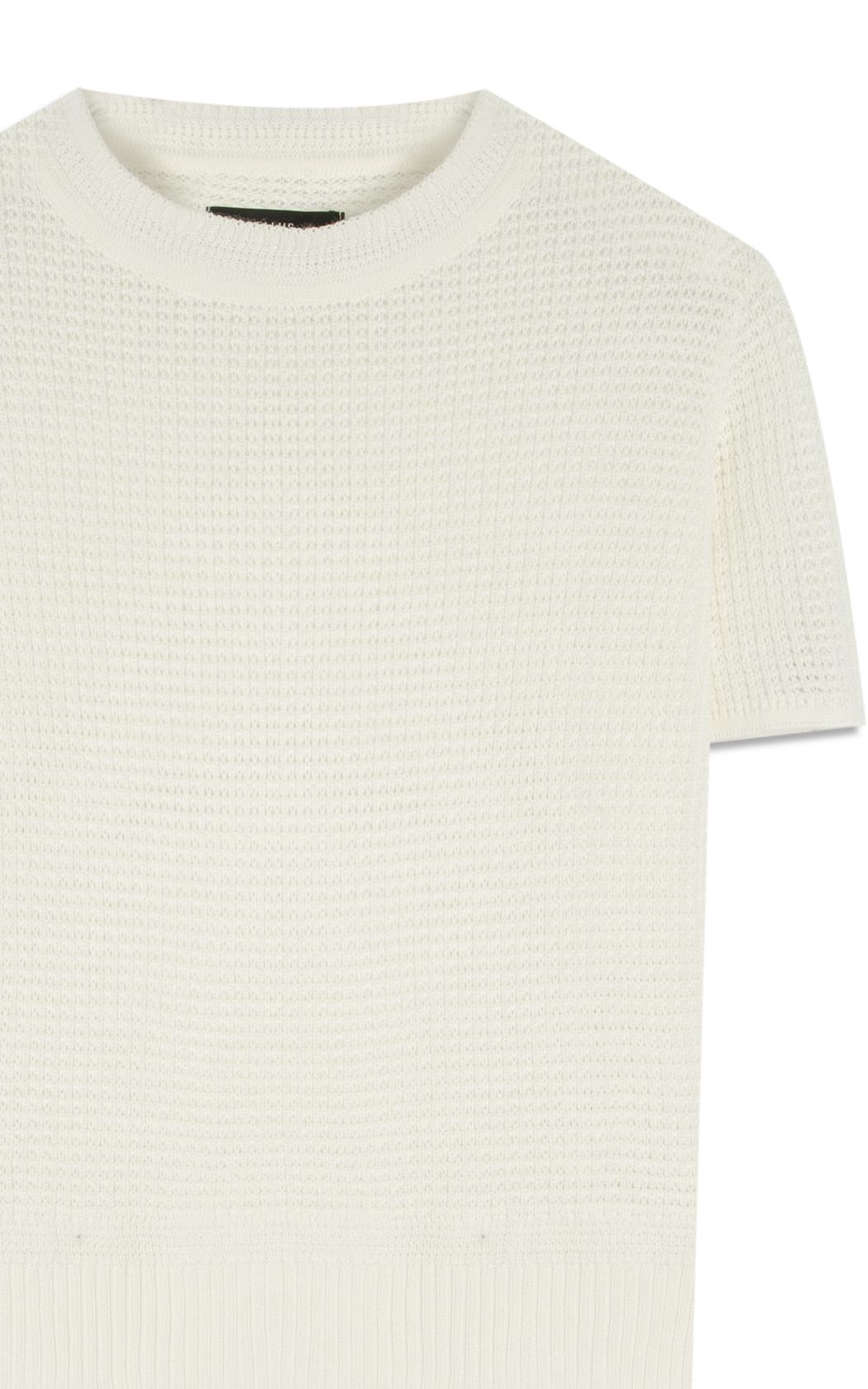 Blusa Tricot Blusa Knit Texture Off White