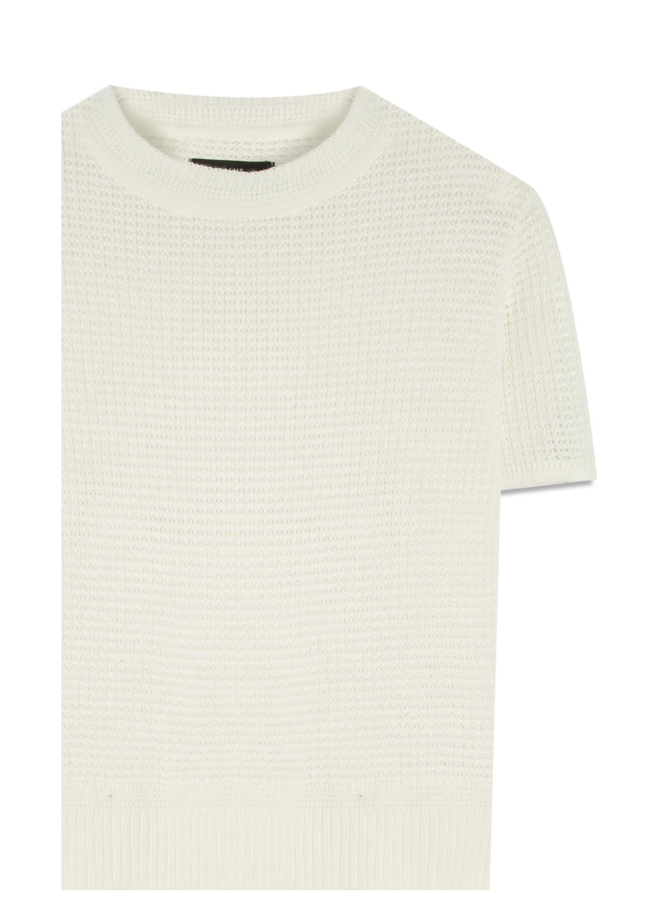 Blusa Tricot Blusa Knit Texture Off White