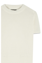 Blusa Tricot Blusa Knit Texture Off White