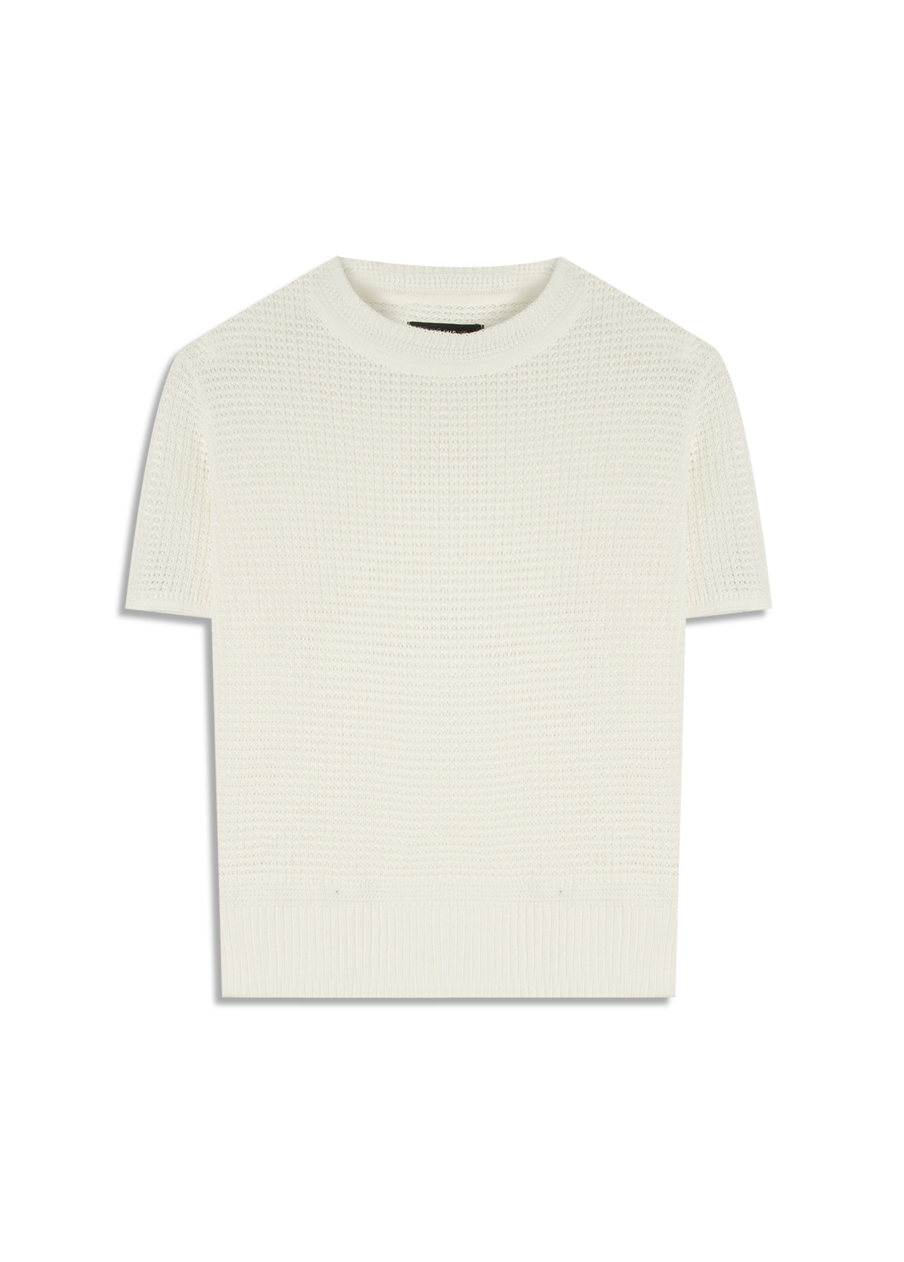 Blusa Tricot Blusa Knit Texture Off White