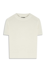 Blusa Tricot Blusa Knit Texture Off White