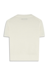Blusa Tricot Blusa Knit Texture Off White