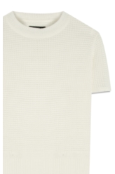 Blusa Tricot Blusa Knit Texture Off White