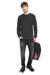 Blusa Tricot Crew 2nd Floor Chumbo Mescla