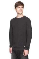 Blusa Tricot Crew 2nd Floor Chumbo Mescla