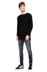 Blusa Tricot Crew 2nd Floor Preto