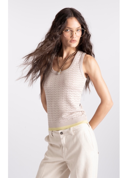 Blusa Tricot Knit Natural