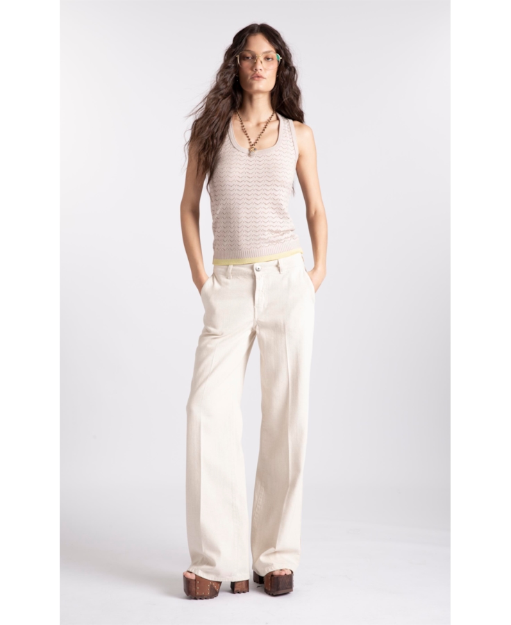 Blusa Tricot Knit Natural