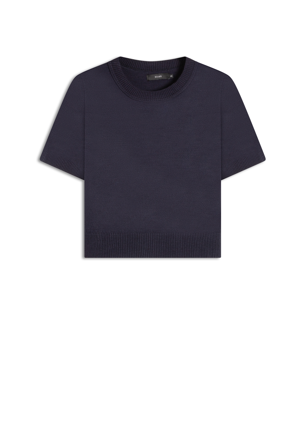 Blusa Tricot Modal Jersey Knit Round Neck Dark Navy