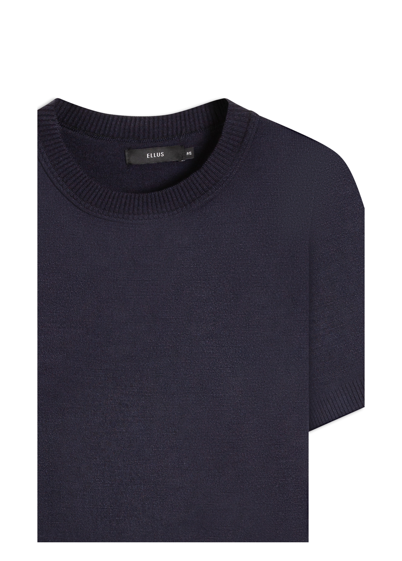 Blusa Tricot Modal Jersey Knit Round Neck Dark Navy