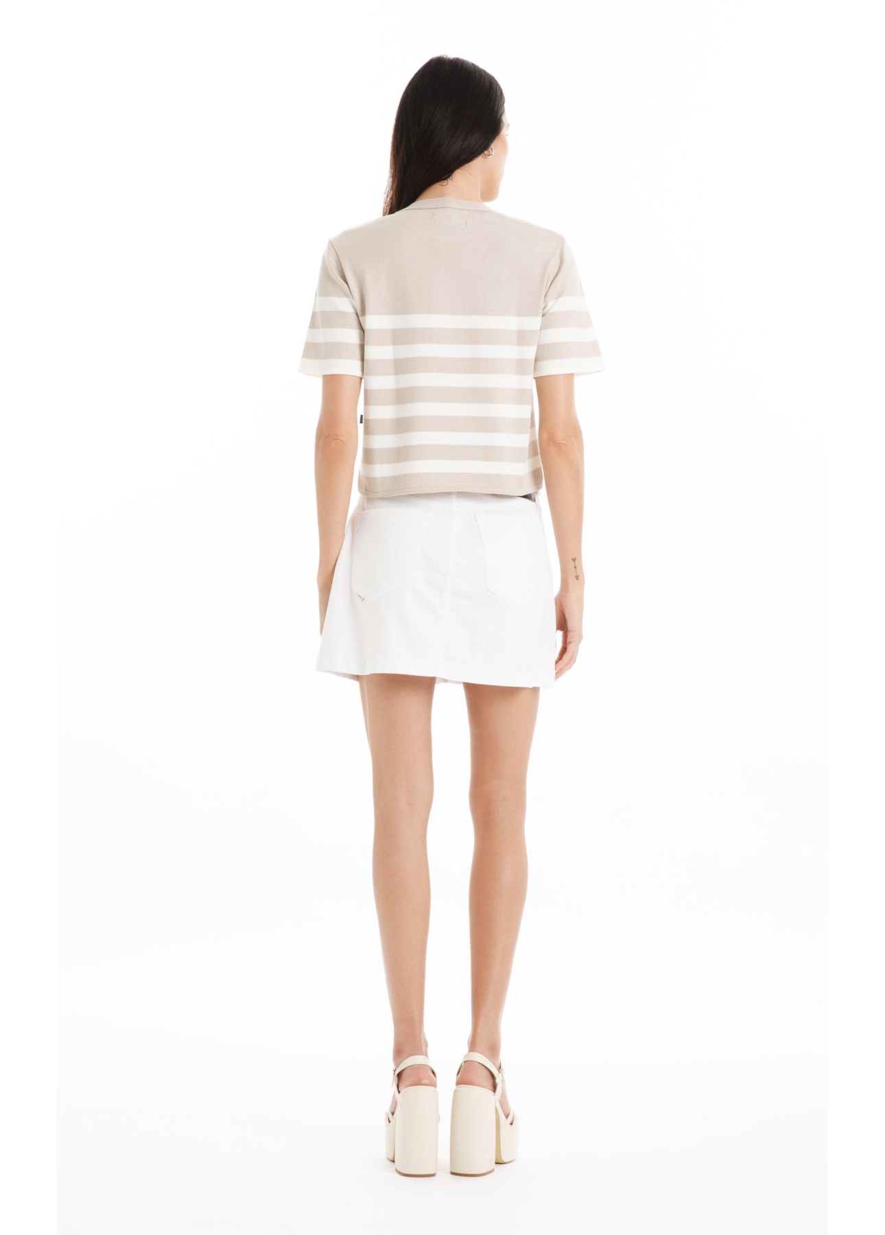 Blusa Tricot Power Knit Off White