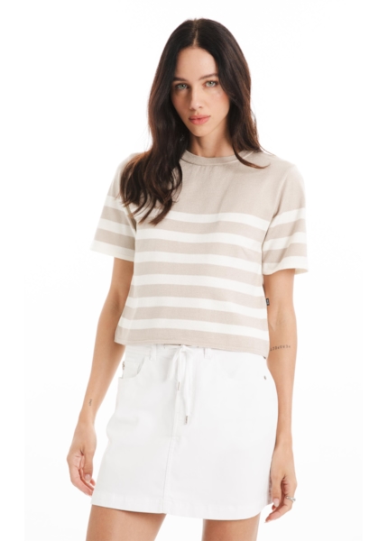 Blusa Tricot Power Knit Off White