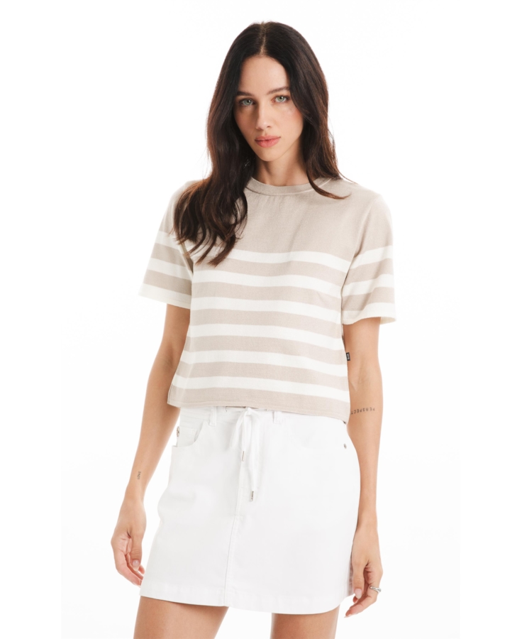 Blusa Tricot Power Knit Off White