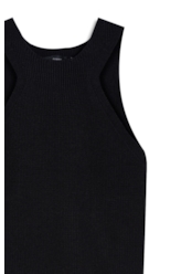Blusa Tricot Power Knit Sleeveless Preto