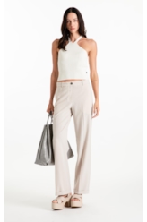 Blusa Tricot Power Knit Strap Off White