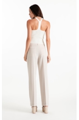 Blusa Tricot Power Knit Strap Off White