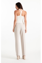 Blusa Tricot Power Knit Strap Off White