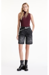 Blusa Tricot  Ribbed Freddo Turtleneck Bordeaux