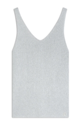 Blusa Tricot Ribbed Knit Branco