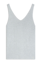 Blusa Tricot Ribbed Knit Branco
