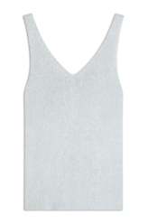 Blusa Tricot Ribbed Knit Branco