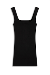 Blusa Tricot Ribbed Sleeveless Preto