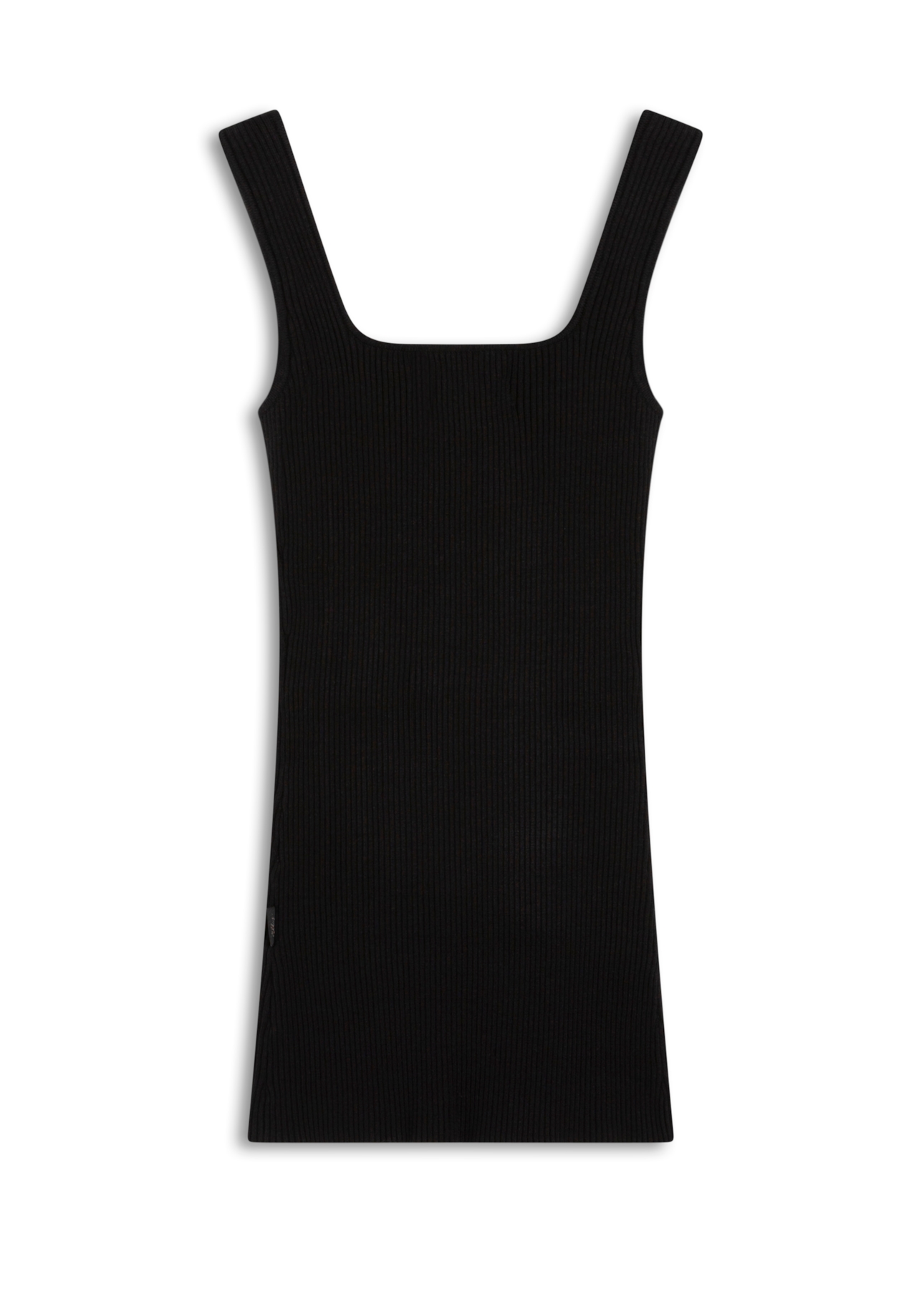 Blusa Tricot Ribbed Sleeveless Preto