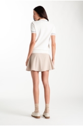 Blusa Tricot Visco Blend Vintage Off White