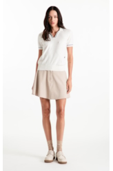 Blusa Tricot Visco Blend Vintage Off White