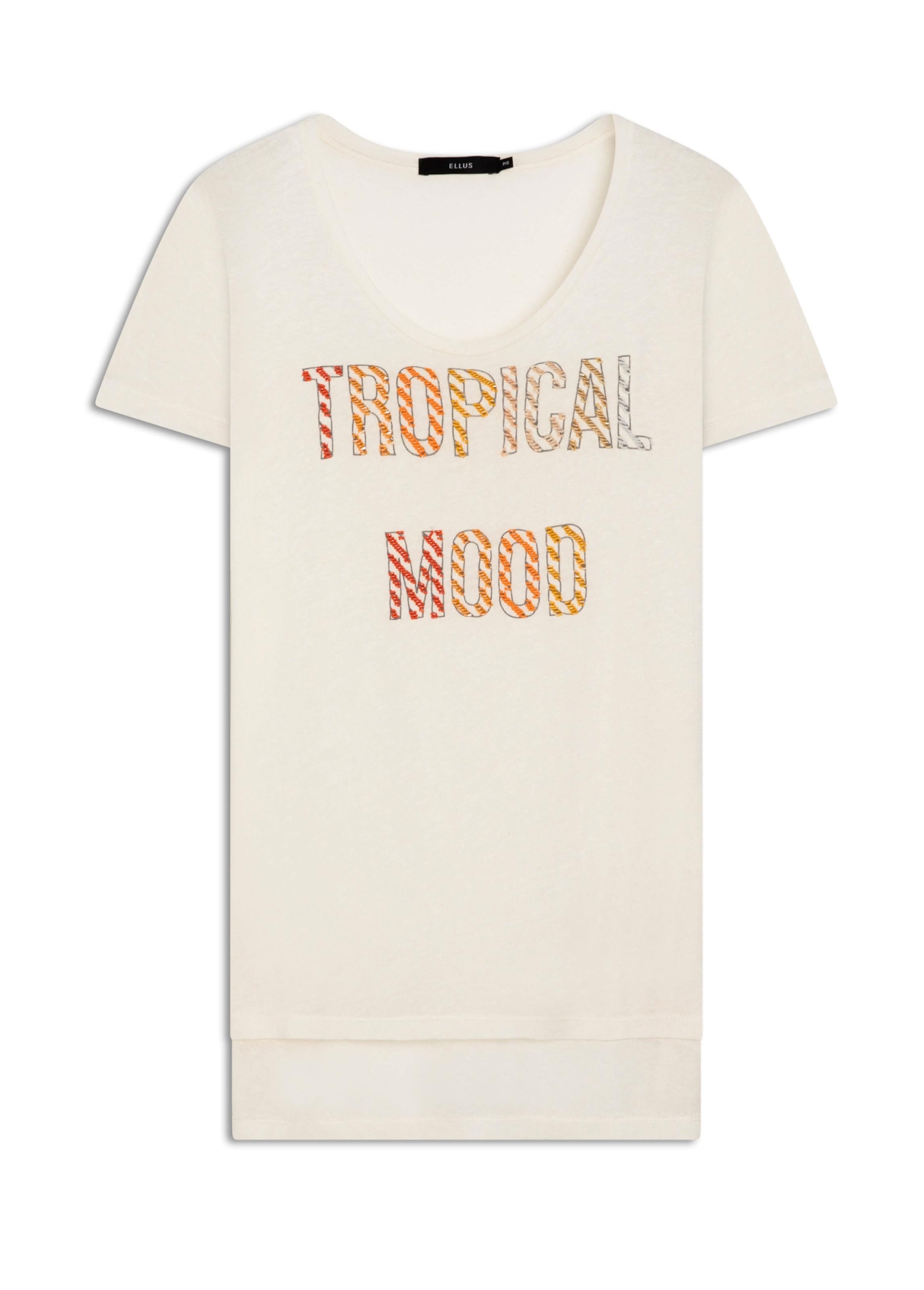 Blusa Tropical Mood Ellus Off White