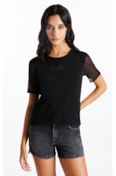 Blusa Tule Double Preto