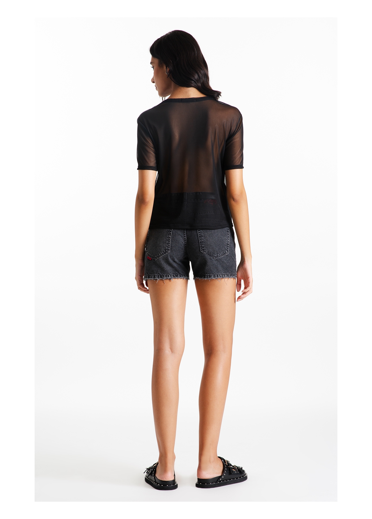 Blusa Tule Double Preto