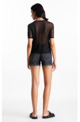 Blusa Tule Double Preto