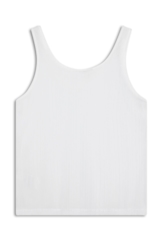 Blusa Tule Lurex Sleeveless Branco