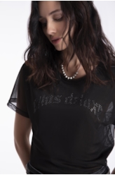 Blusa Tulle Ellus Deluxe Preto