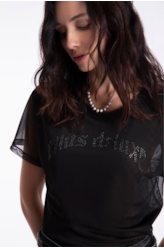 Blusa Tulle Ellus Deluxe Preto