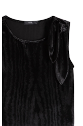 Blusa Velvet Embrossed Preto