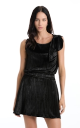 Blusa Velvet Embrossed Preto