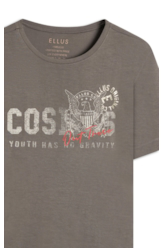 Blusa Visco Cosmos Boxy Tabaco