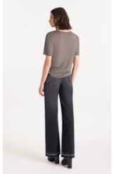 Blusa Visco Cosmos Boxy Tabaco