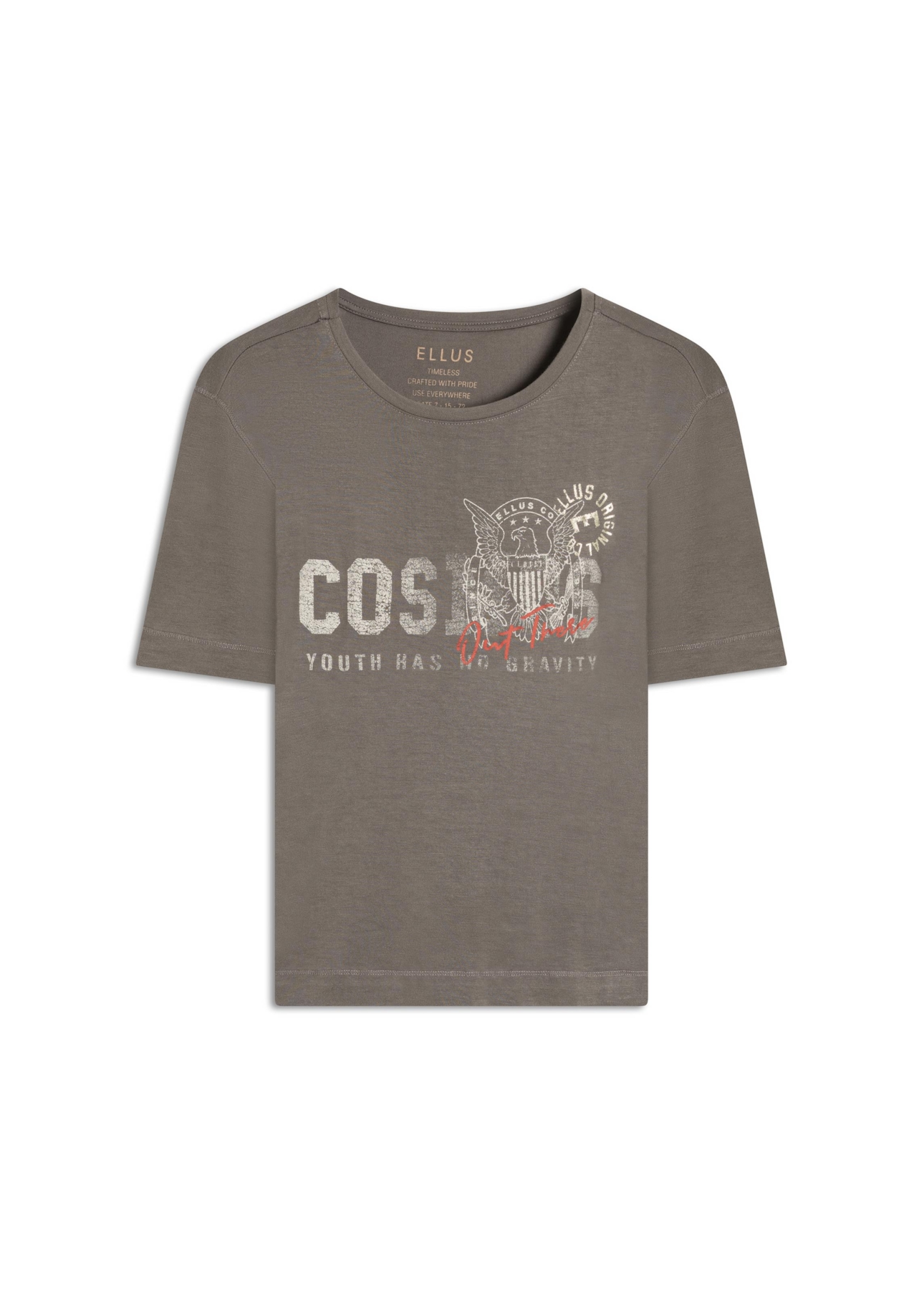 Blusa Visco Cosmos Boxy Tabaco