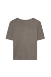 Blusa Visco Cosmos Boxy Tabaco
