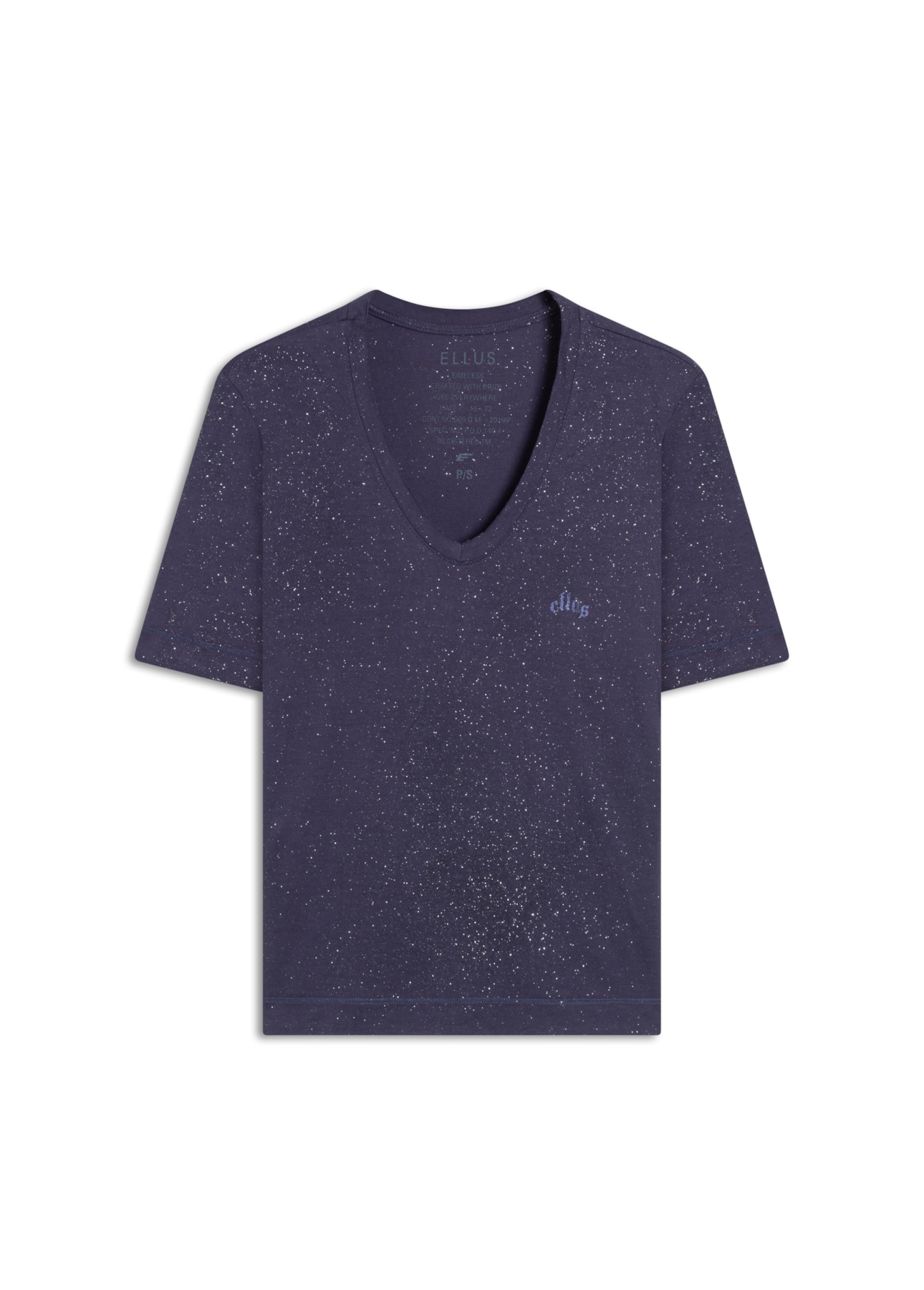 Blusa Visco Ellus Gothic New York Purple Blue