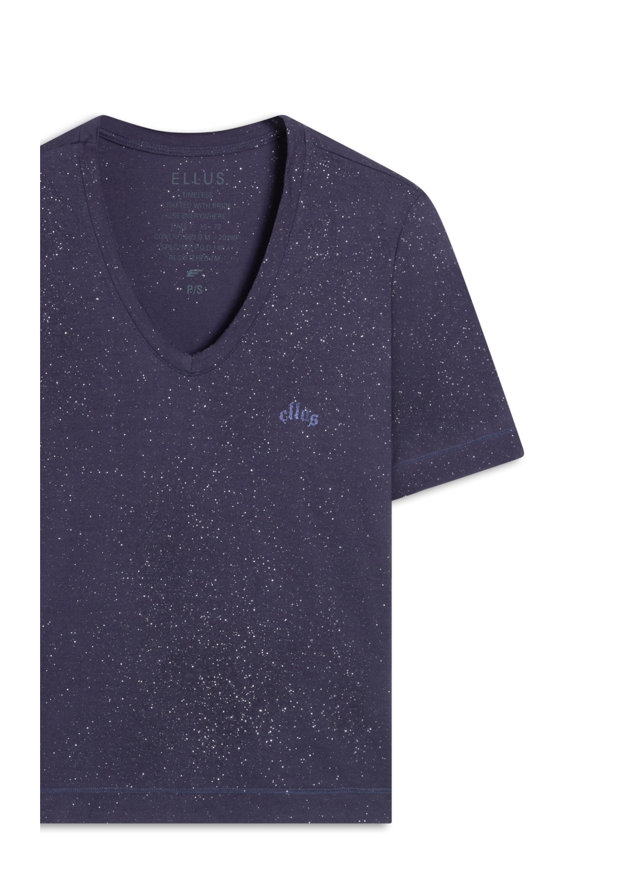 Blusa Visco Ellus Gothic New York Purple Blue